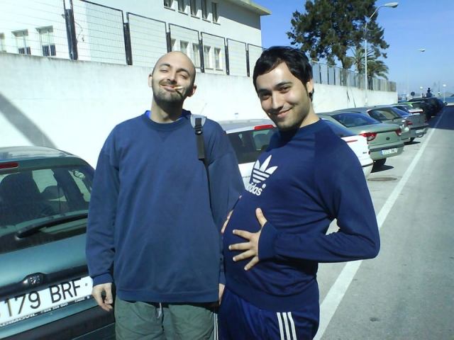 Maga y PacoM embarazados